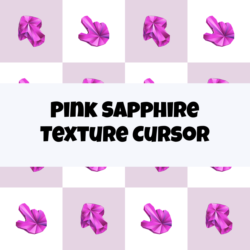 Preview Pink Sapphire Texture cursor custom cursor pack